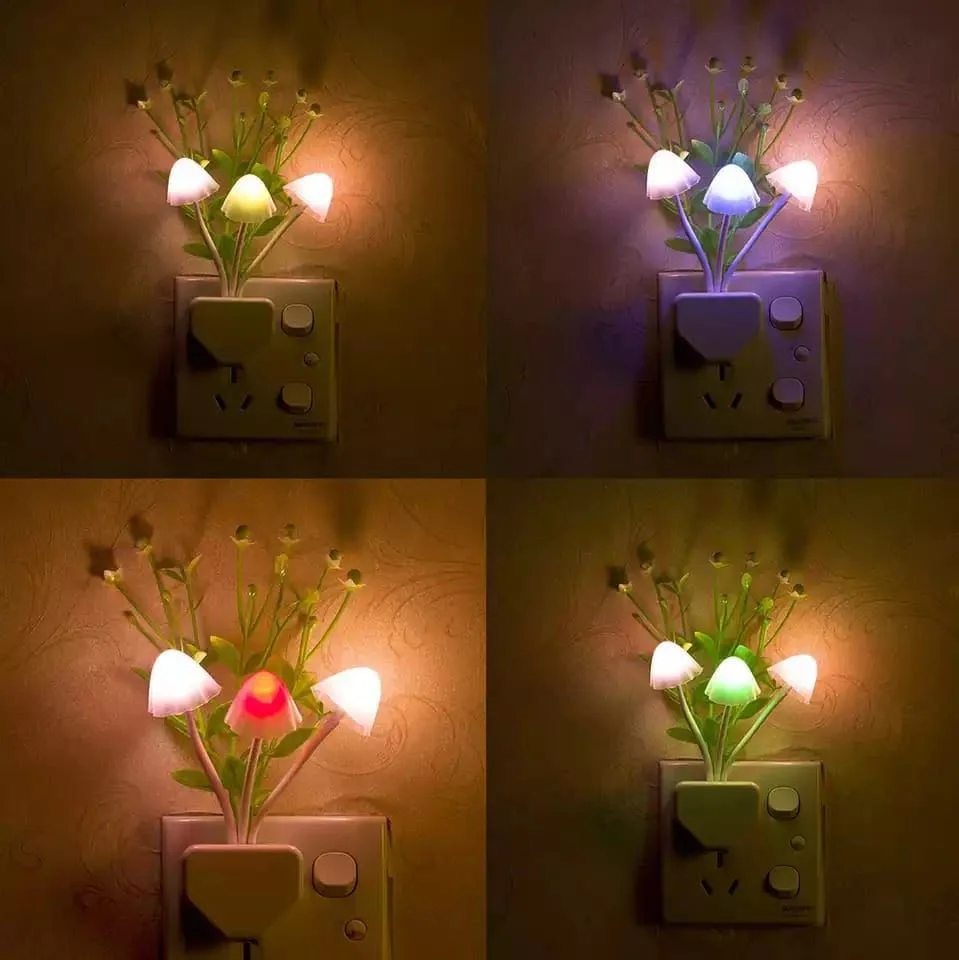 LED Flower Night Lamp Plug-In | Color Changing Decorative Night Light for Bedroom, Kids Room & Home Décor - Image 4