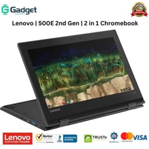 Lenovo-Chromebook-500E-2nd-Gen-Price-in-Pakistan Lenovo | 500E 2nd Gen | 2 in 1 Chromebook | 32GB Storage | 4GB RAM | Touch Screen | 11.6″ Screen | 360 Rotatable Screen | Chromebook