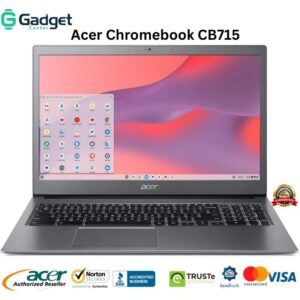 Acer Chromebook CB715 | 64GB Storage | 16GB RAM | 15.6″ Full-HD 1080p Screen Display | Intel Core i5-8130U 2.20GHz | 2028 Updateable | Chromebook