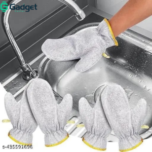 Stainless Steel Wire Cleaning Gloves for Sink & Kitchen Scrubbing – Heavy-Duty Reusable Scouring Gloves