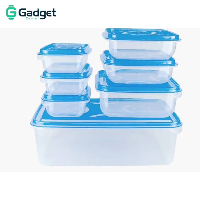 Airtight Plastic Food Storage Container Set – (Pack of 7)