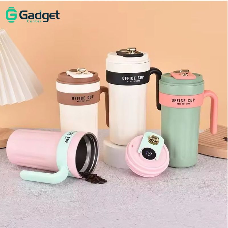 CozySip Dual-Tone Thermal Stainless Steel Coffee Mug Hot & Cold Stainless Steel with Temperature Sensor