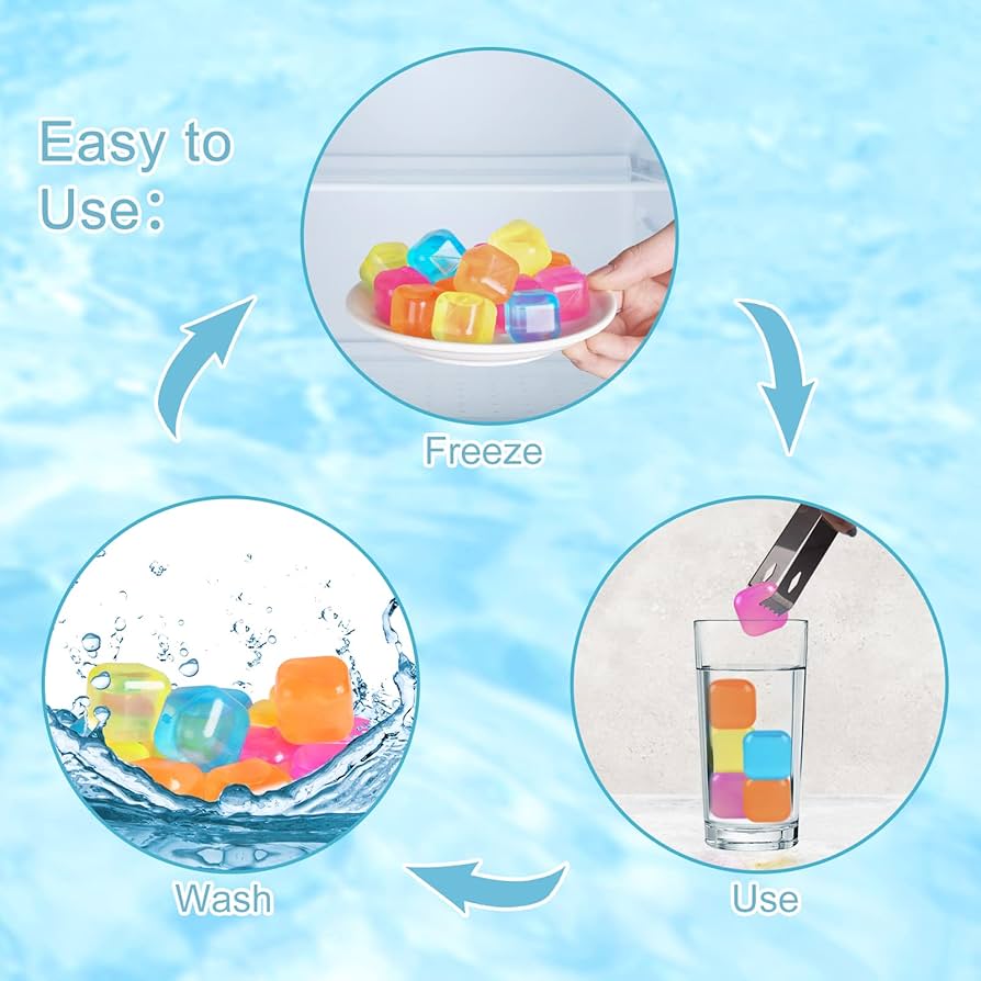 ChillPop Cubes – Reusable Color Ice Set (20 pcs) - Image 5