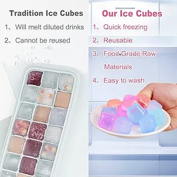 ChillPop Cubes – Reusable Color Ice Set (20 pcs) - Image 4