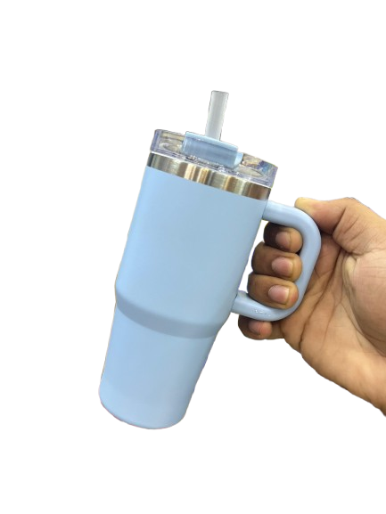 insulated tumbler with handle BLUE