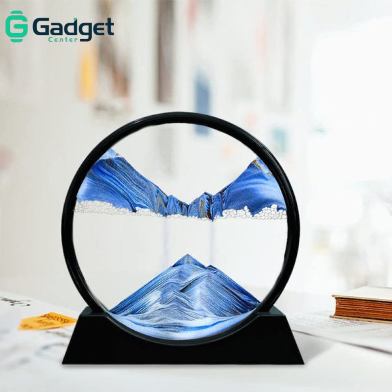 AuroraFlow™ 3D Moving Sand Art Lamp – Relaxing Hourglass Landscape Night Light