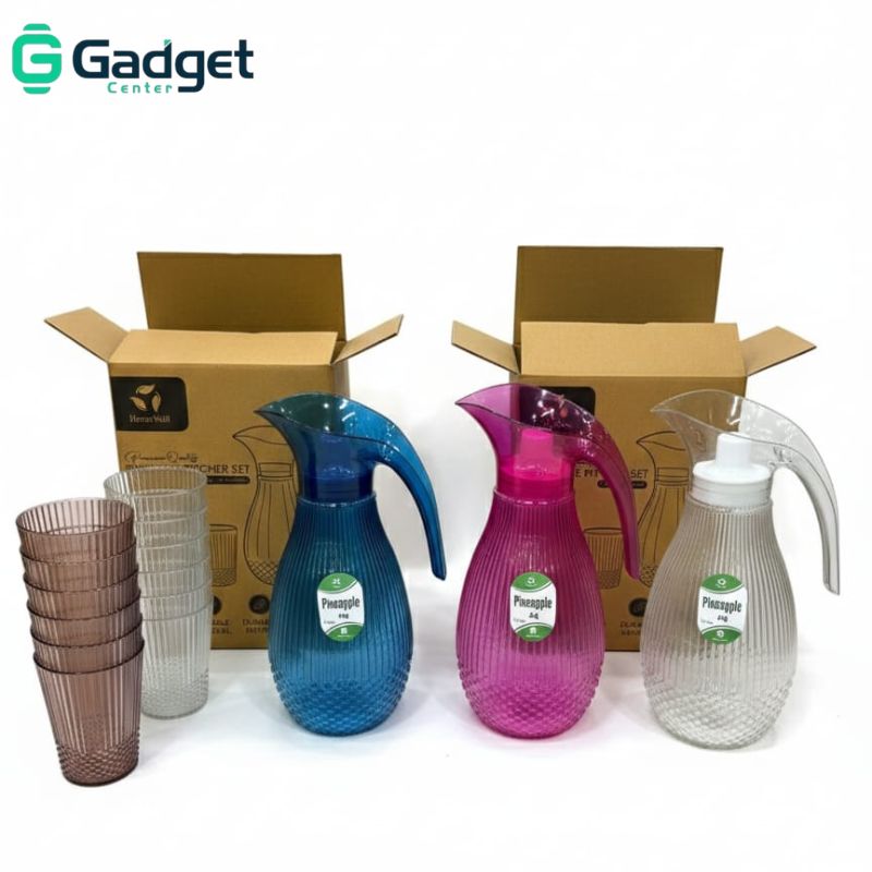 Pineapple Elegance Pitcher Set – 4 Pcs