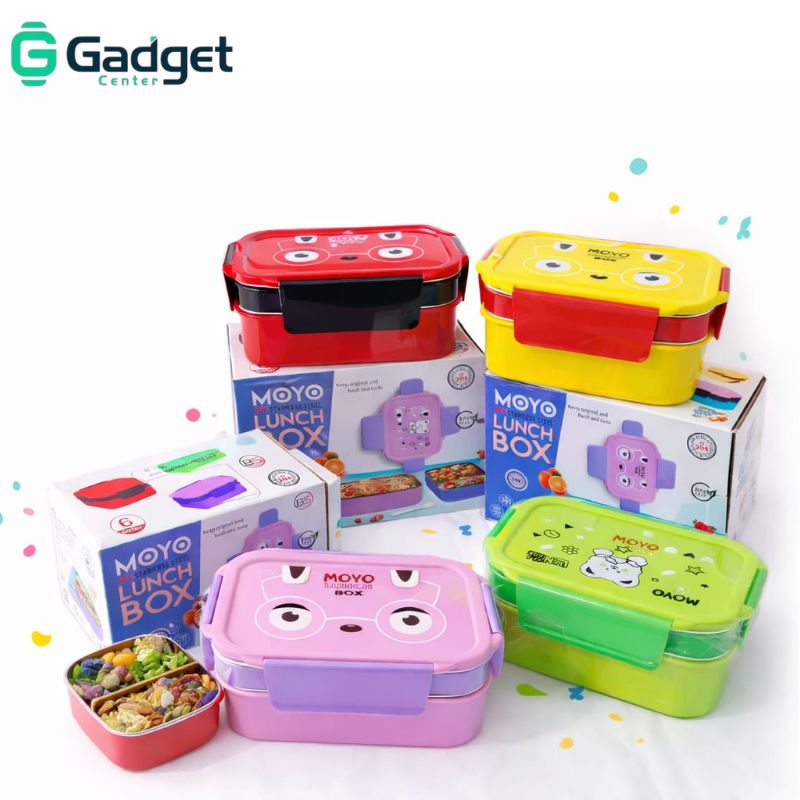 Moyo Lunch Box 2 in 1 Stainless Steel Random Colors