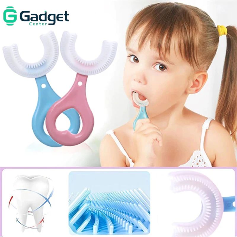 Baby Toothbrush Children's Teeth Cleaning Brush Kids U-Shaped