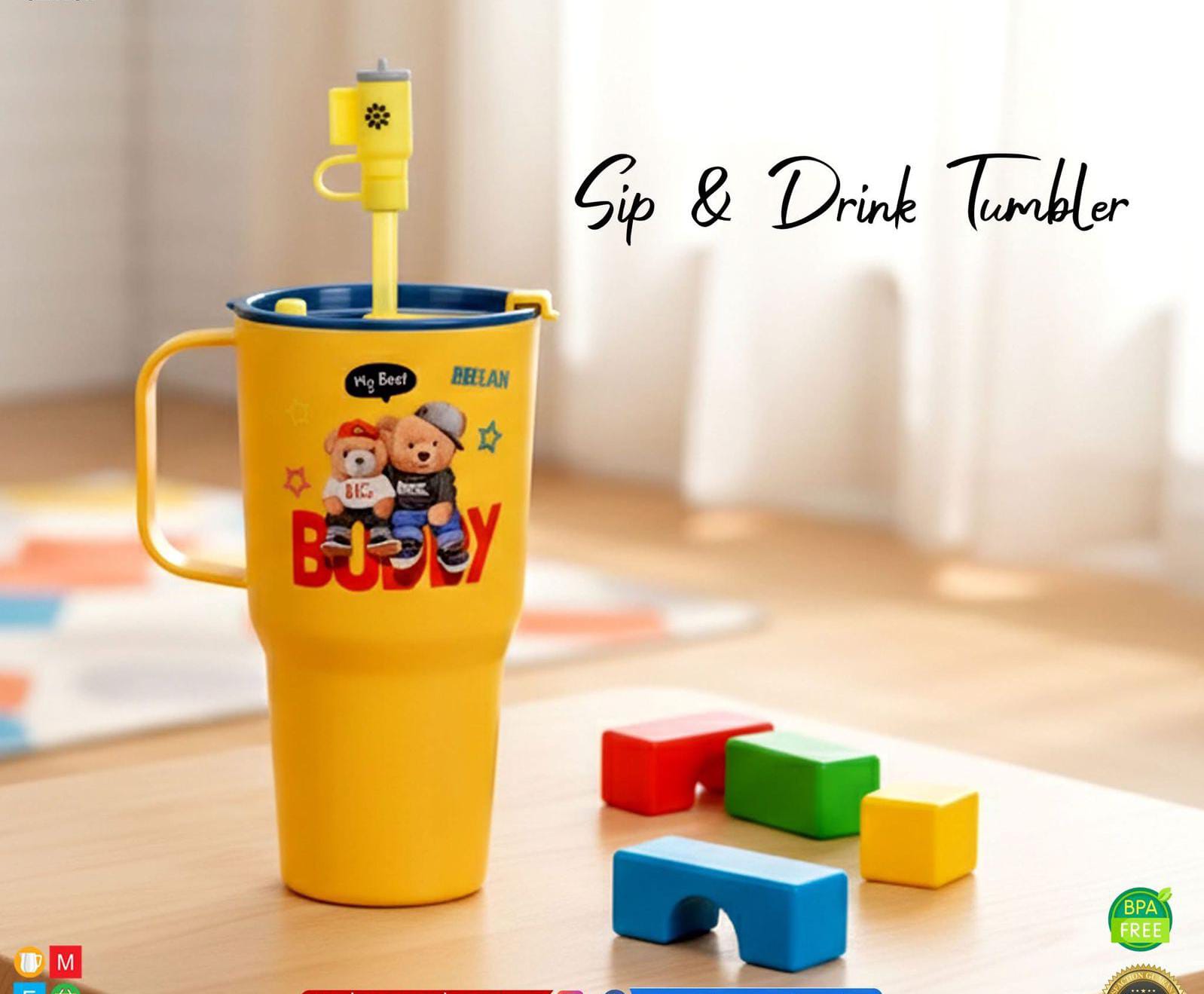 750ml Sip & Drink Tumbler for Kids - Image 2