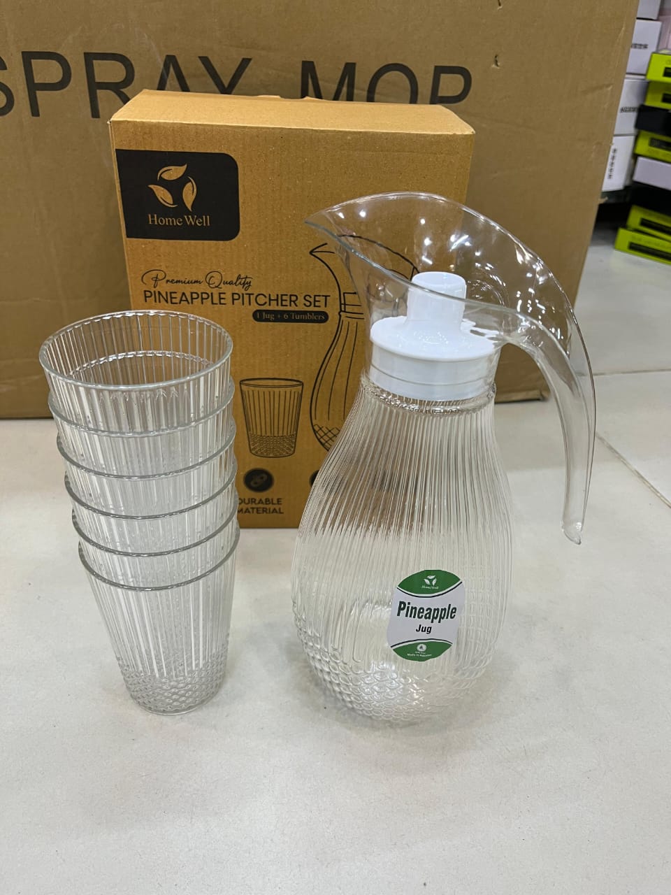 Pineapple Elegance Pitcher Set – 4 Pcs - Image 2