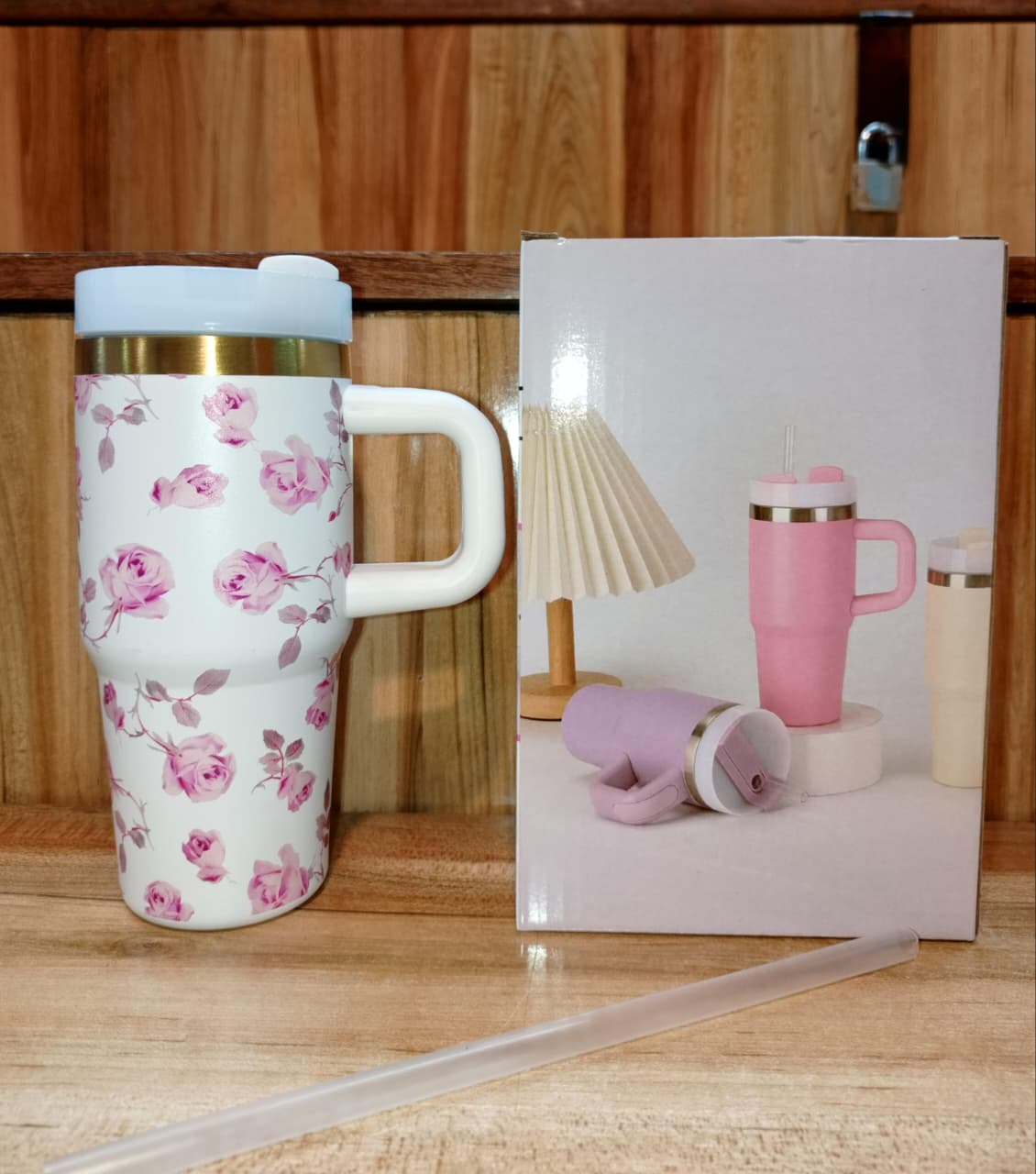 Elegant Floral Mini Tumbler – 480ml - Image 4