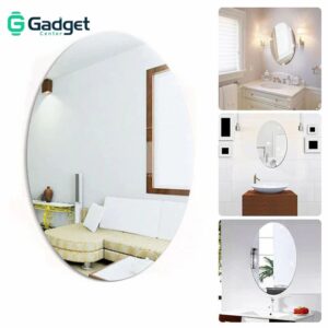 Oval Shape Flexible Self Adhesive Non-Glass Mirror Sticker